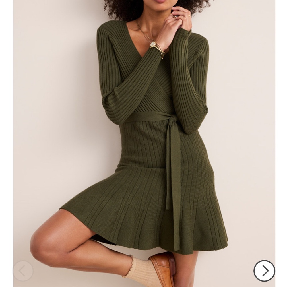 Francesca's Collections Olive Midi Dress